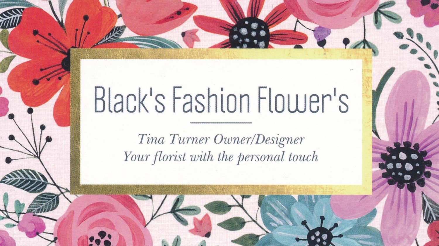 Blacks Fashion Flowers