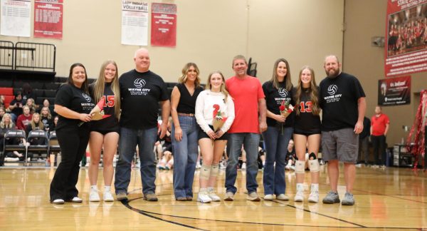 Lady Indians Celebrate Seniors and Coach Choate